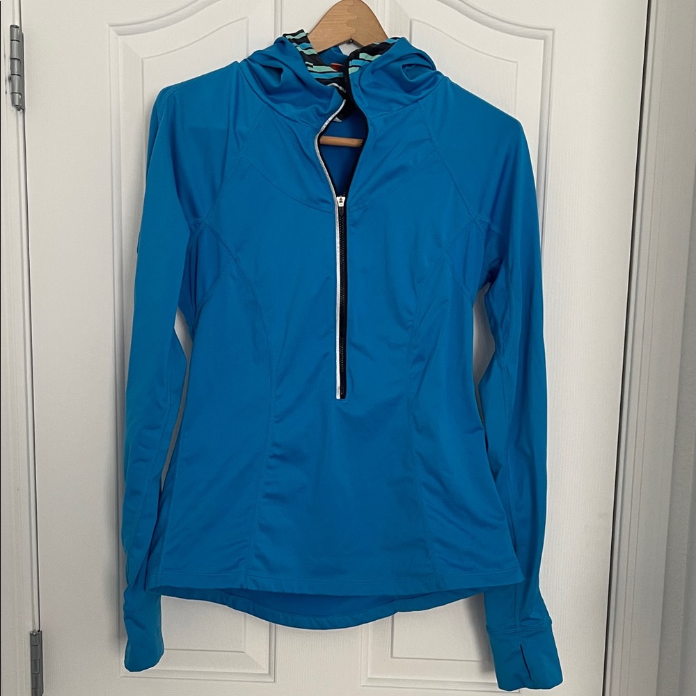 Lucy Vibrant Blue Zippered Active Wear Jacket